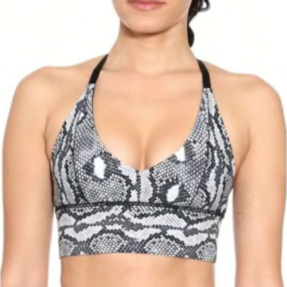Adam Selman Sports Bra Python Snake Reptile Print NWT Size S